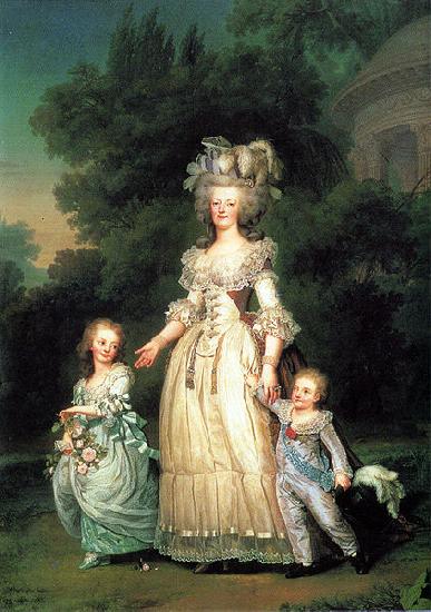 unknow artist Marie Antoinette with her children